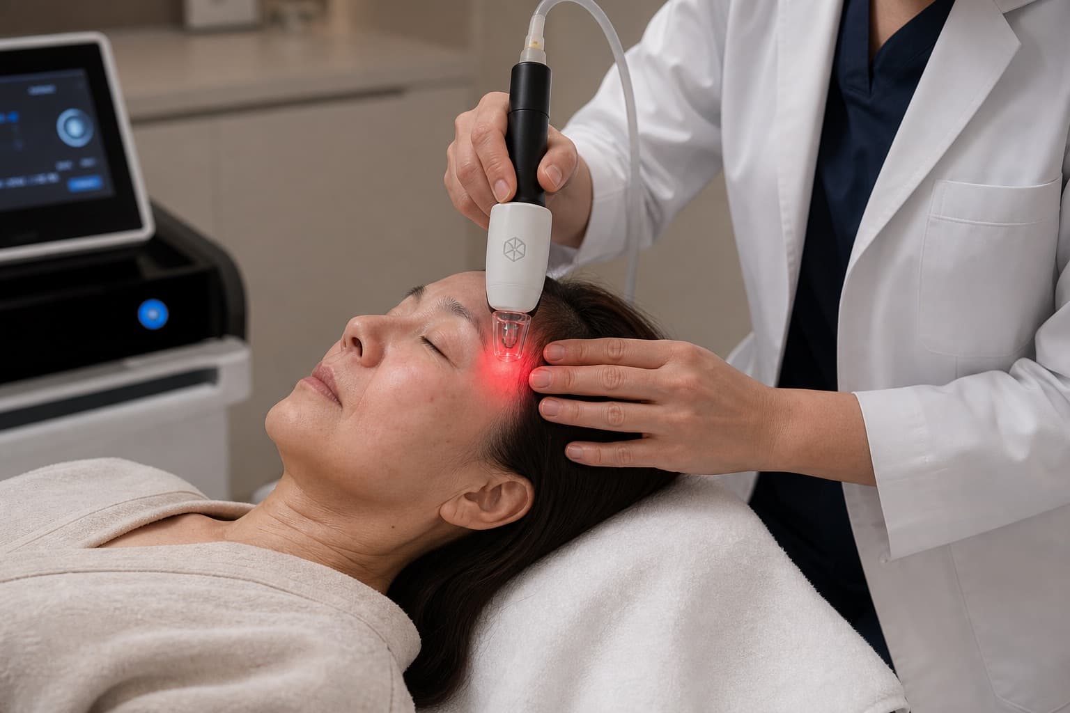 Clinical light-based therapy procedure